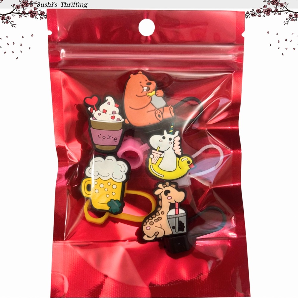 Cuties Straw Topper 5 Pack - Picture 2 of 2